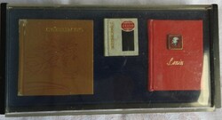 Communist Miniature Book Relic - Three Mini Books Lenin / Victory / Internationale