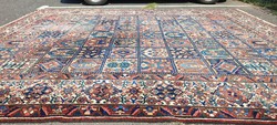 Hatalmas Baktiar Iráni kézi csomozasu Perzsa szőnyeg