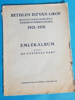 István Bethlen's 10th anniversary is a commemorative album