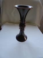 Iparművész hibátlan  jelzett bronz váza.