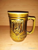 Granite beer mug with Balatonsmenese inscription 14 cm (23/d)