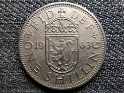 Anglia II. Erzsébet (1952-) skót címerpajzs 1 Shilling 1963 (id48345)
