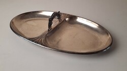 Art deco small serving tray with handles