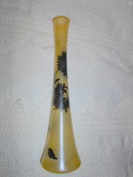 Art Nouveau glass vase, measured, beautiful piece