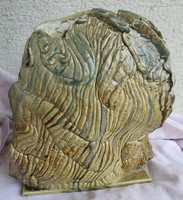 Large stone shaped vase - marked