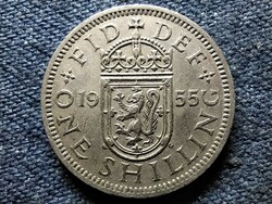 Anglia II. Erzsébet (1952-) skót címerpajzs 1 Shilling 1955 (id53704)