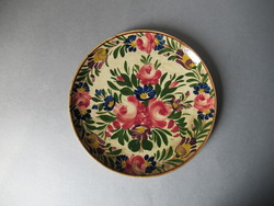 Antik, hollóházi kerámia tányér, falitányér (1930 körül)
