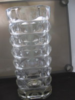 Retro Luminarc kristály hasáb váza