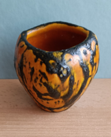 Luria Vilma narancsszínű kerámia váza