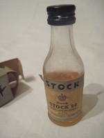 Retro malév relic mini drink bottle 3 cl brandy stock 84 malév