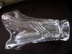 Crystal vase with artistic polishing