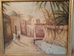 Kunffy Lajos. Tuniszi festménye.
