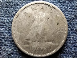 Kanada II. Erzsébet .800 ezüst 10 Cent 1955 (id50881)