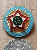 Military - police_10-year voluntary police service badge