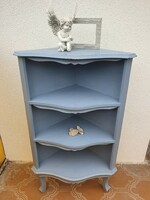 Blue neo-baroque corner shelf