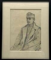 Báró Mednyánszky László: I. világháborús katona portréja     ( F304)
