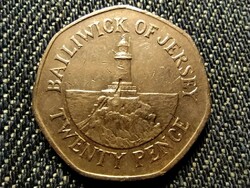 Jersey II. Erzsébet Világítótorony 20 penny 1984 (id25421)