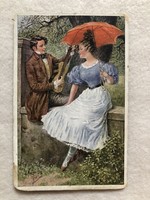 Antique romantic postcard - j. Kränzle - 1917
