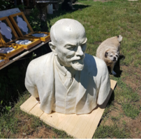 Pátzay pál: bust of Lenin huge 83 cm high! (Free delivery on the Pécs-Budapest line)