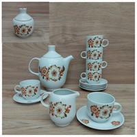 Alföldi porcelain coffee set with icu pattern