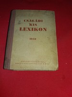 1942.Kőhalmi Béla:Családi kis lexikon 1942 könyv Rádió Ujság Lapvállalat K. F. T.