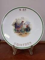 Kahla porcelain plate with rooster