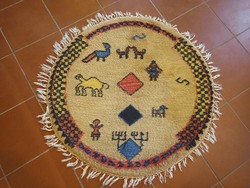 100 Cm hand-knotted nomadic gabbeh carpet for sale