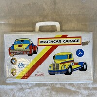 Retro matchcar garage matchbox storage bag