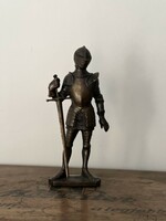 Solid bronze knight statue 1kg