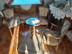 3 db Barokk karfás szék,fotel