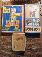 3 doboz retro építő játék - DDR Formo  Mobili - Konstruktor CCCP -  Kombi Csehszlovákia