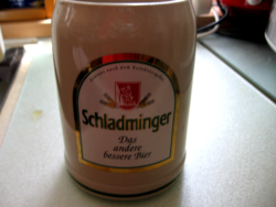Schladminger Das Andere Besser Bier Beige Ceramic Mug