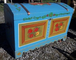 Old painted chest.