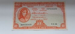 Ír tíz shillinges bankjegy forgalomból kivont