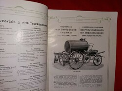 1890 - 1911 Budapest Szivattyú- és Gépgyár R.T. magyar & német nyelvű illusztrált. termékkatalógusa