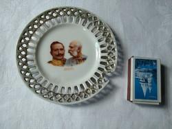 World War I (József Ferenc and Vilmos II 1914-1915) small plate with openwork edge