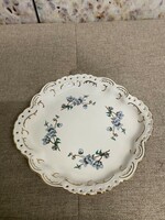 Aquincum porcelain blue floral serving bowl a24