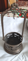 Art Nouveau silver-plated basket