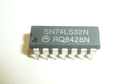 Antik vintage elektronika SN74LS32N TTL Quad 2-input positive-OR gates TTL IC  Motorola