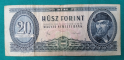 20 Forint - Magyar papírpénz - 1980