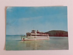Retro képeslap 1972 Balaton hajó régi levelezőlap