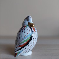 Hollóházi  Garden mintás pikkelyes festésű kacsa figura
