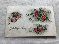 Antique, old New Year's litho postcard