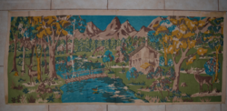 Strong canvas wall protector / tapestry with printed pattern 01