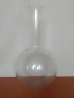 Old marked pyrover laboratory glass flask 1 liter in perfect condition, rare!