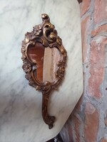 Antique carved wooden Art Nouveau mirror negotiable