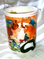 Very cute!!!! English dog and cat mug