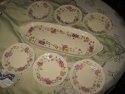 Zsolnay cake set, marked