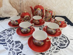Eladó antik porcelán cseh altwien teás készlet!