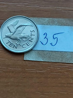 Barbados 10 cents 2008 bonaparte seagull 35.